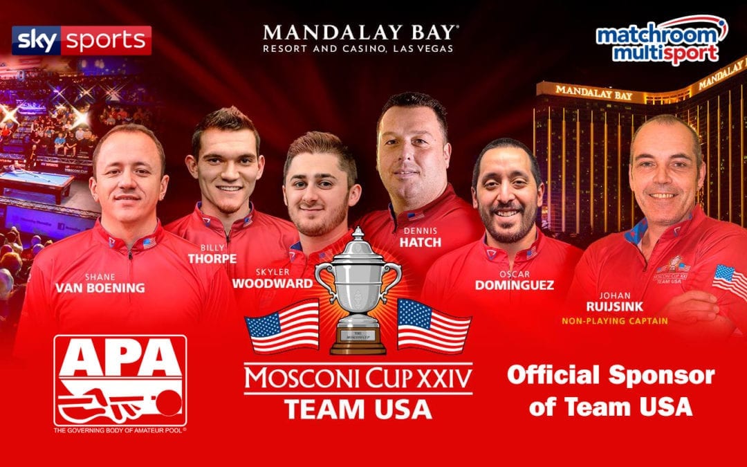 APA Named Official Sponsor of Team USA in Mosconi Cup