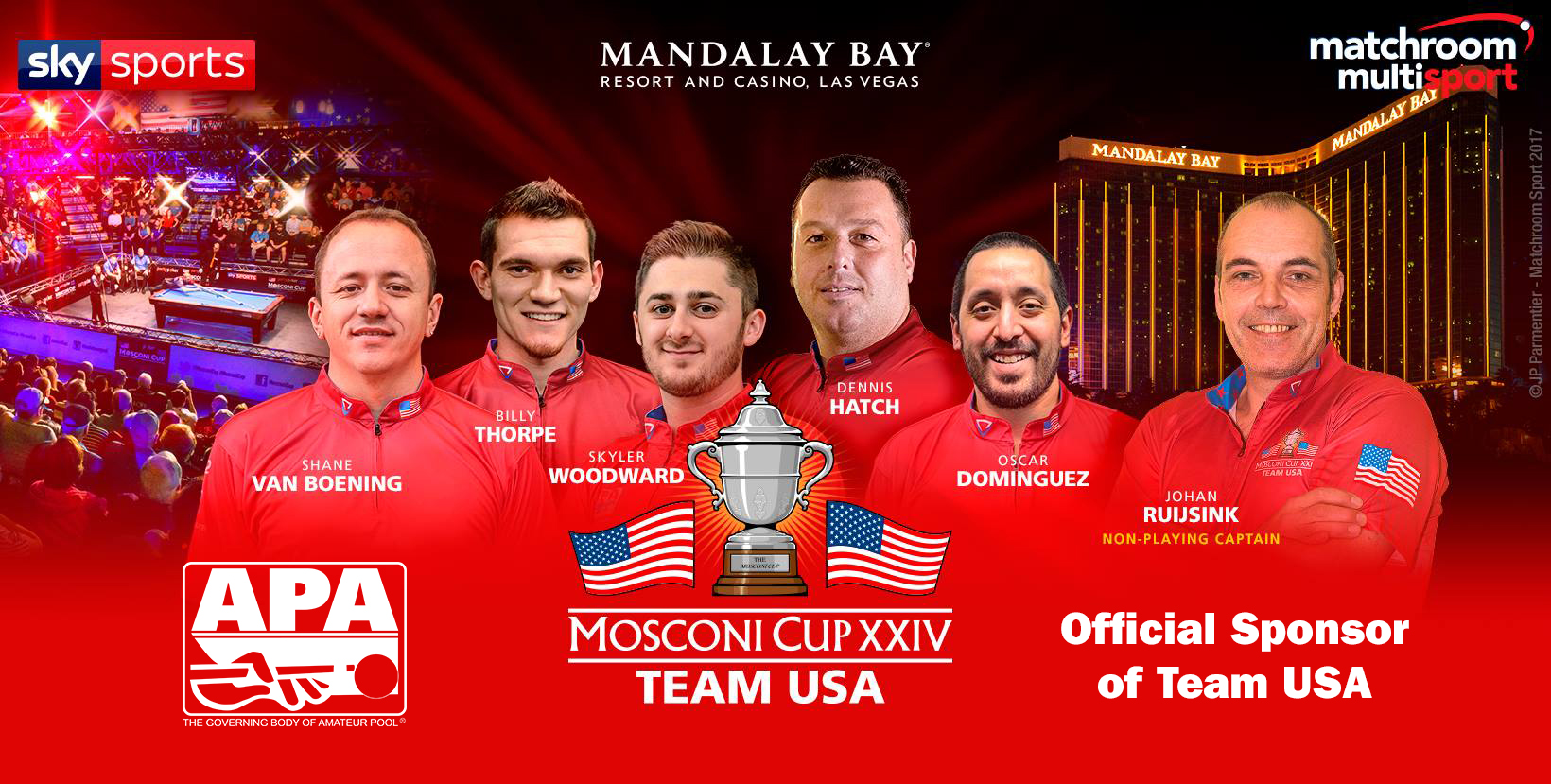 APA Named Official Sponsor of Team USA in Mosconi Cup American