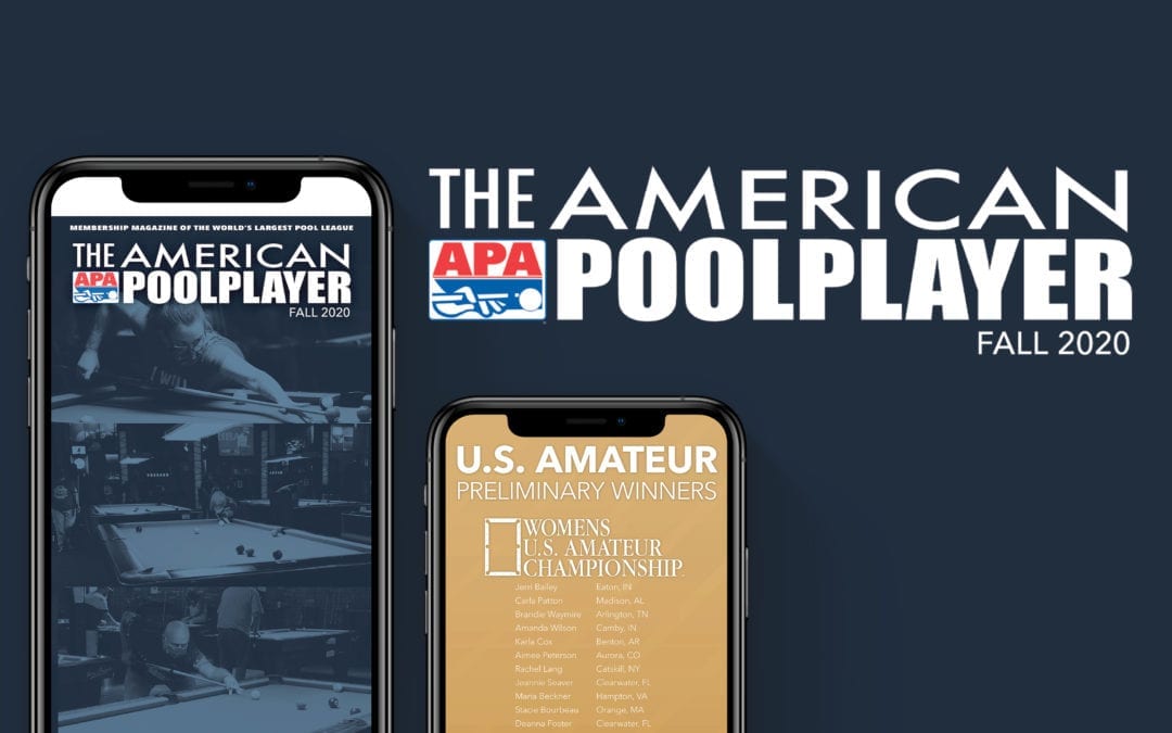 Fall 2020 Issue of The American Poolplayer Magazine