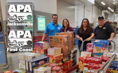 Jacksonville and First Coast APA Leagues Pay it Forward to Local Food Bank