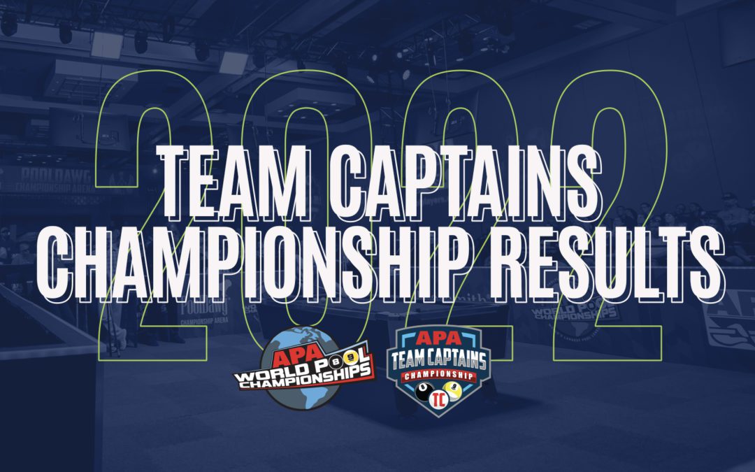 2022 Team Captains Championship Results