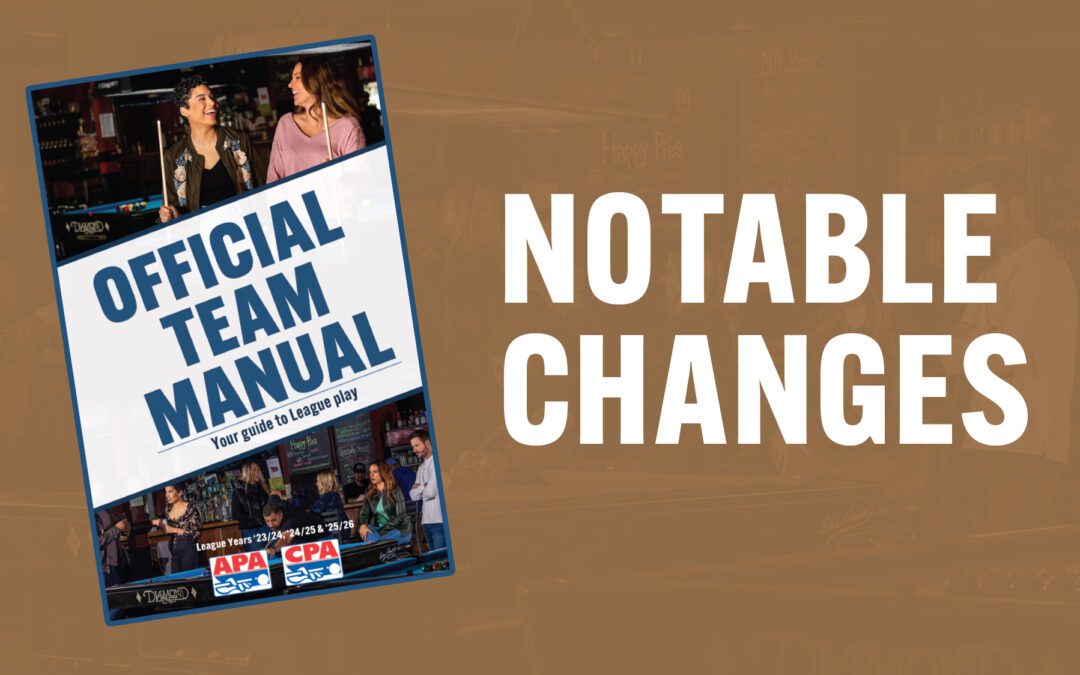 New Official Team Manual Notable Redlines