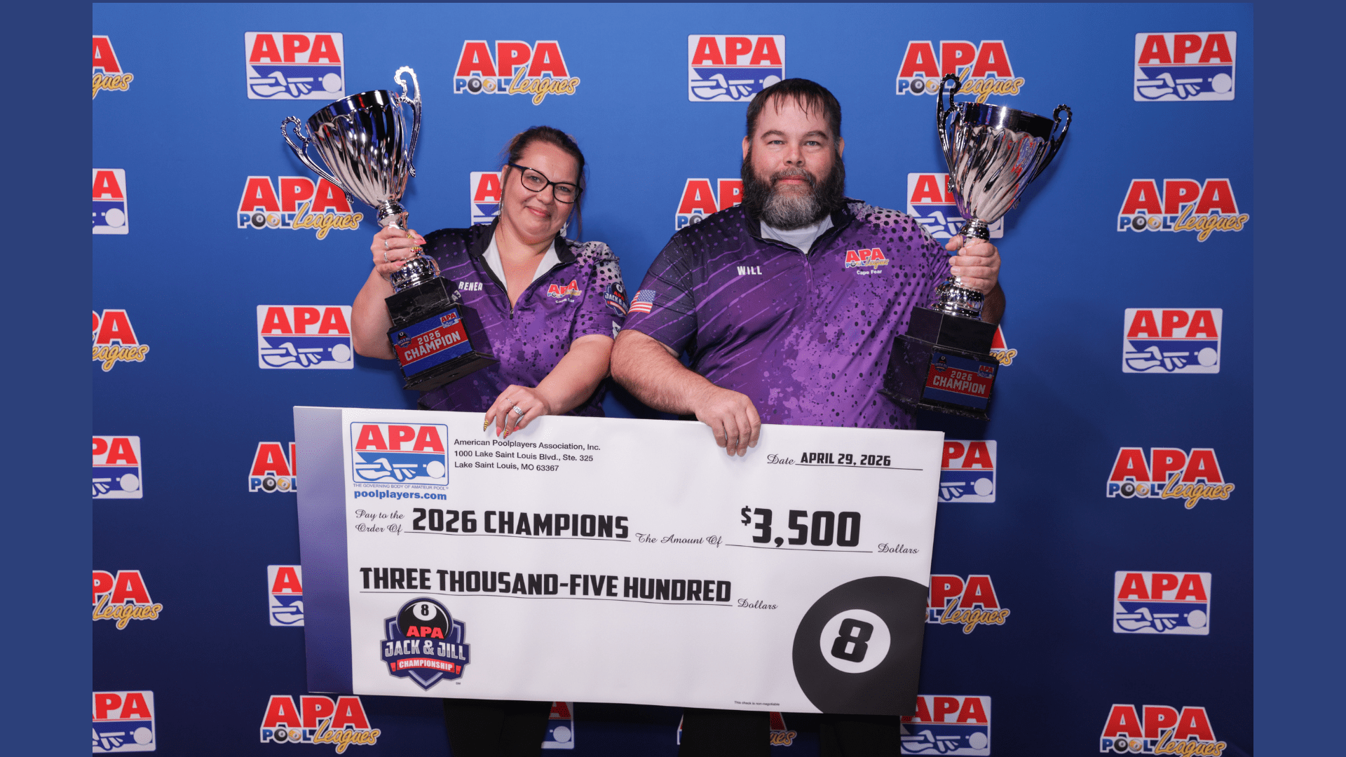2026 Jack & Jill Championship Final Results - American Poolplayers