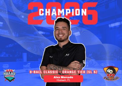 Alex Mercado of Hialeah, FL