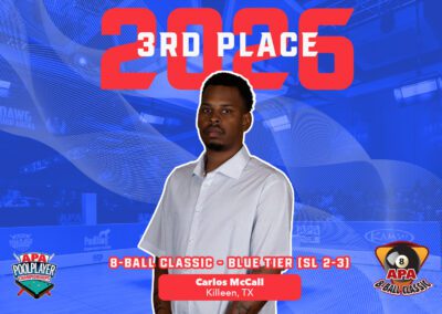 Carlos McCall of Killeen, TX