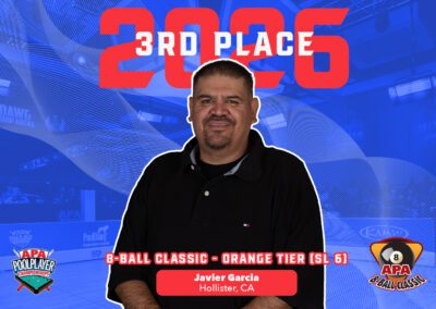 Javier Garcia of Hollister, CA