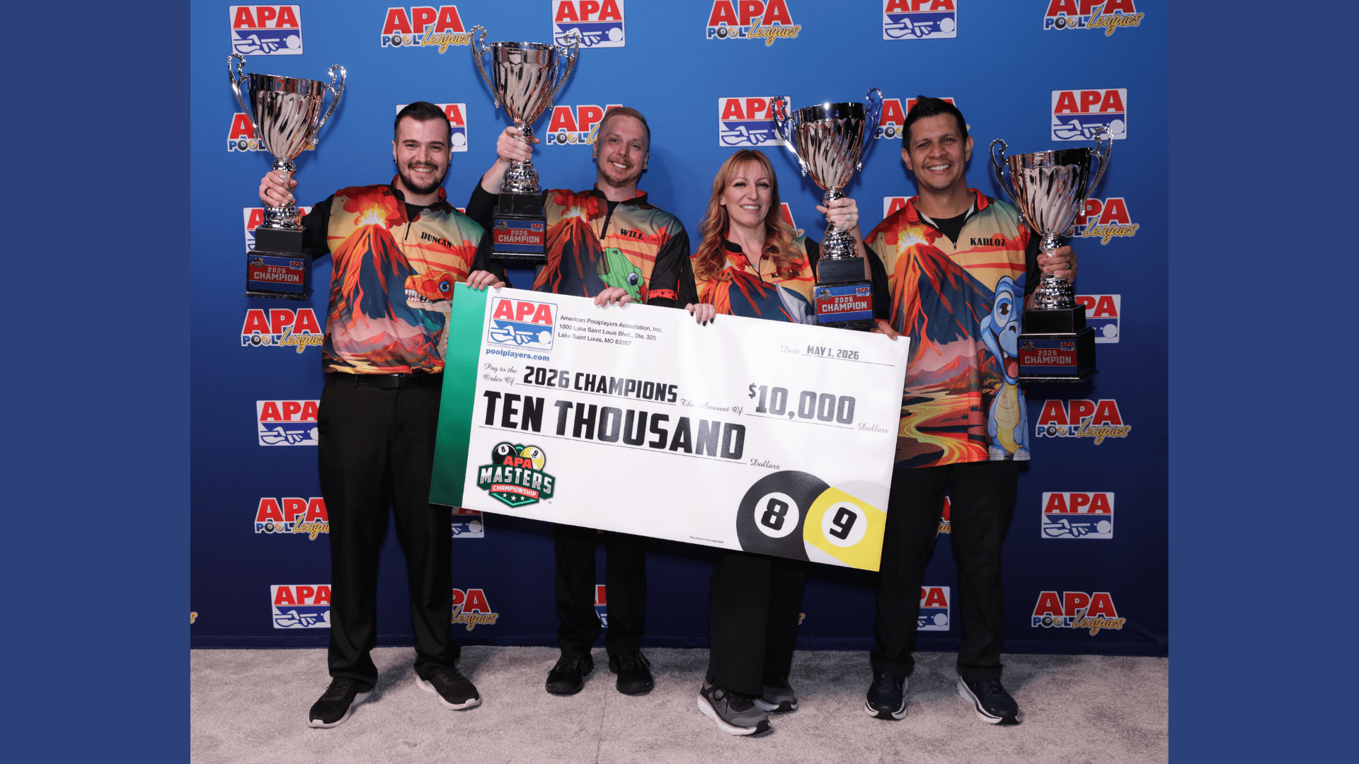 CuePoint billiards news cover image for 2026 APA Masters Championship Results